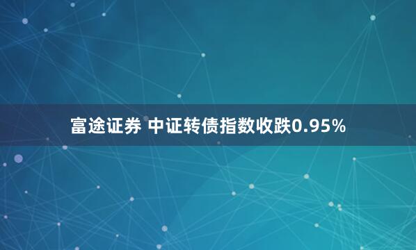 富途证券 中证转债指数收跌0.95%