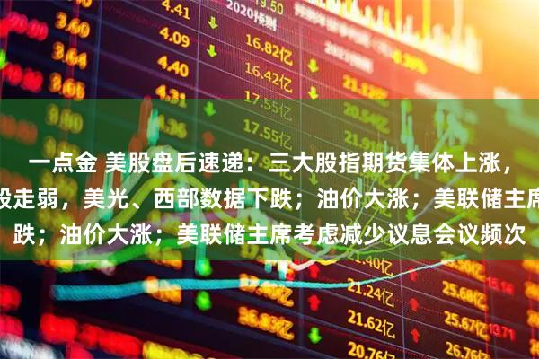 一点金 美股盘后速递:三大股指期货集体上涨,科技七巨头、存储芯片股走弱,美光、西部数据下跌;油价大涨;美联储主席考虑减少议息会议频次